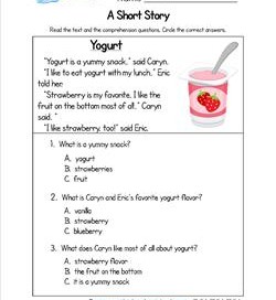 Kindergarten Short Stories - Yogurt