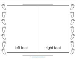 Left and Right - Footprints - Position Words