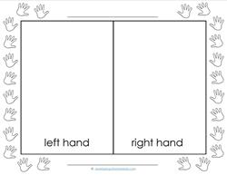 Left and Right - Hand Prints - Position Words