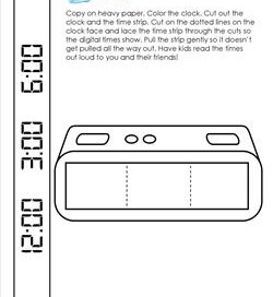 Make a Digital Alarm Clock - Telling Time by the Hour