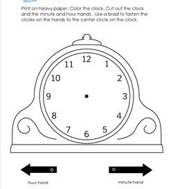 Make an Analog Mantle Clock - Telling Time to the Hour