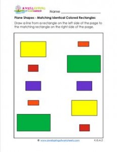 Matching Shapes - Identical Colored Rectangles