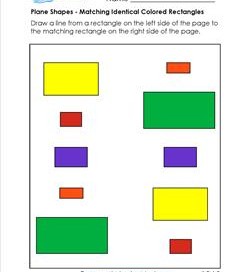 Matching Shapes - Identical Colored Rectangles