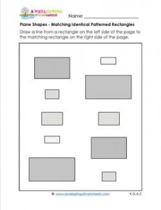 Matching Shapes - Identical Patterned Rectangles
