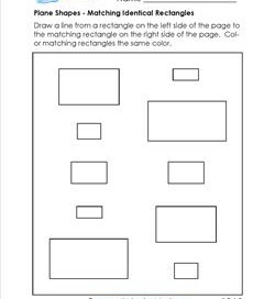 Matching Identical Shapes - Rectangles