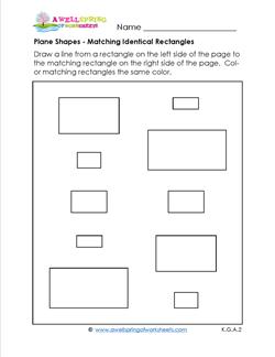Matching Identical Shapes - Rectangles