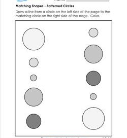 matching shapes - patterned circles