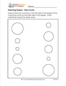 matching shapes - plain circles