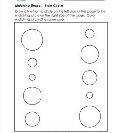 matching shapes - plain circles