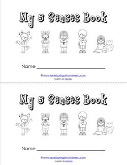 my five senses book - children