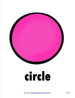 Plane Shape - Circle in Color