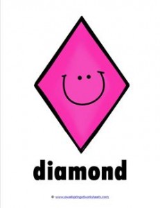 Plane Shape - Diamond - Smile