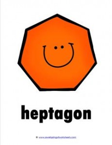 plane shape - heptagon - smile