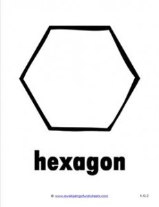 plane shape - hexagon - b&w