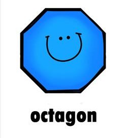 plane shape - octagon - smile