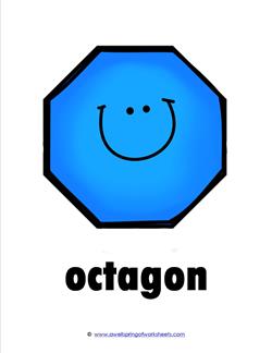 plane shape - octagon - smile