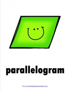 plane shape - parallelogram - smile