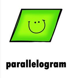plane shape - parallelogram - smile