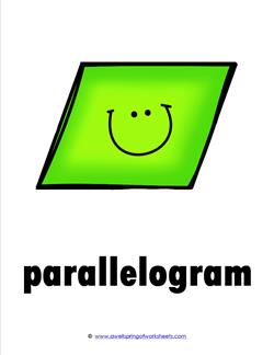 plane shape - parallelogram - smile