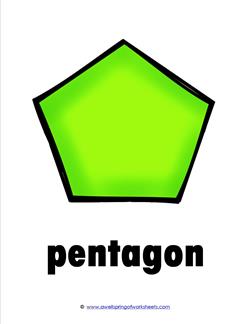 plane shape - pentagon - color