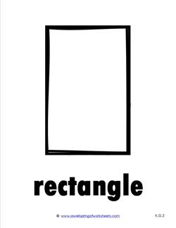 Plane Shape - Shape Card - Rectangle