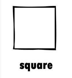 plane shape - square - b&w