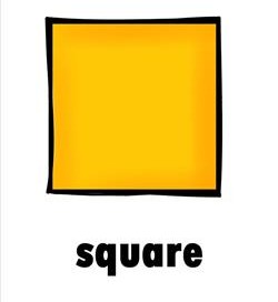 plane shape - square - color