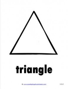plane shape - triangle b&w