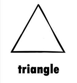 plane shape - triangle b&w
