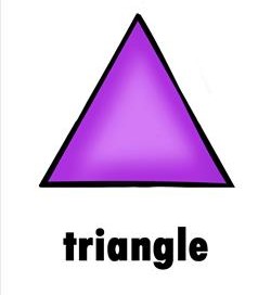 plane shape - triangle - color