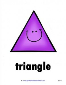 plane shape - triangle - smile