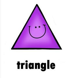 plane shape - triangle - smile