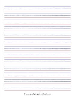 primary lined paper - portrait 1/2"