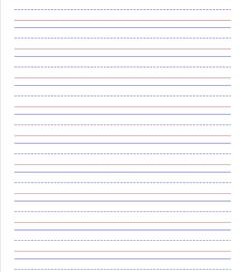 Lined writing paper for first graders