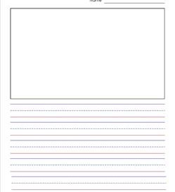 elementary lined paper for kinder thru third grade a wellspring