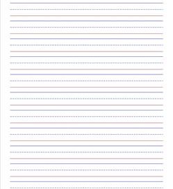 primary lined paper - portrait - 5/8 inch - name