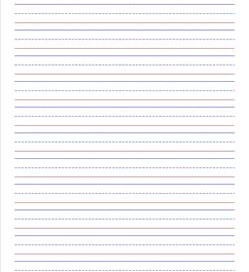 primary lined paper - portrait - 5/8 inch - name