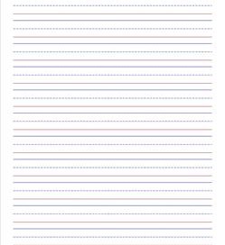 primary lined paper - portrait 5/8/ inch