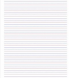 primary lined paper - portrait - 7/16" - name