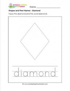 shapes and their names - diamond