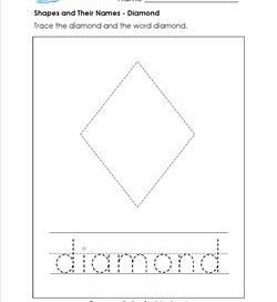 shapes and their names - diamond
