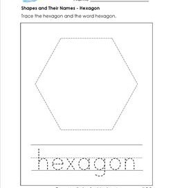 shapes and their names - hexagon