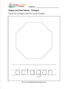 shapes and their names - octagon