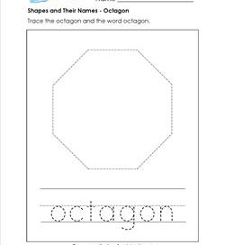 shapes and their names - octagon