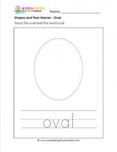 shapes and their names - oval