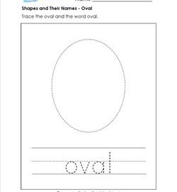 shapes and their names - oval
