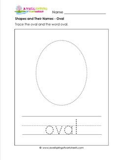 shapes and their names - oval