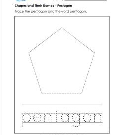 shapes and their names - pentagon