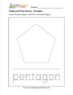 shapes and their names - pentagon