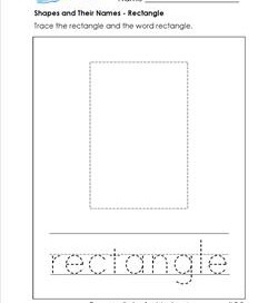 shapes and their names - rectangle